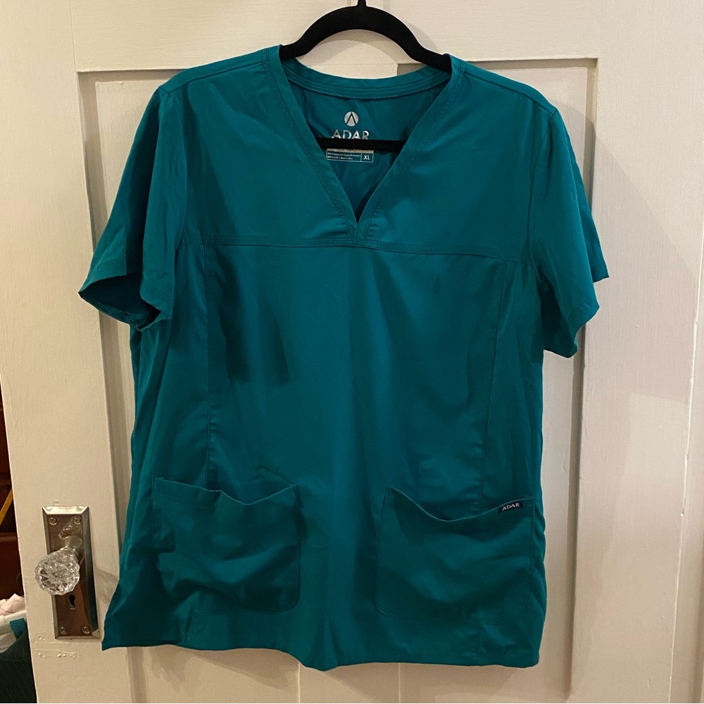 Adar Pro Scrubs for Women - Sweetheart V-Neck Scrub Top